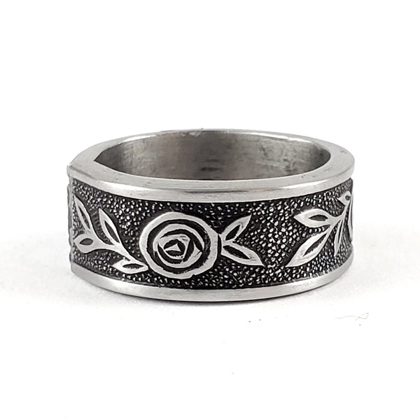 Interpur Mexicaly Rose Stainless Steel Spoon Ring by Midnight Jo