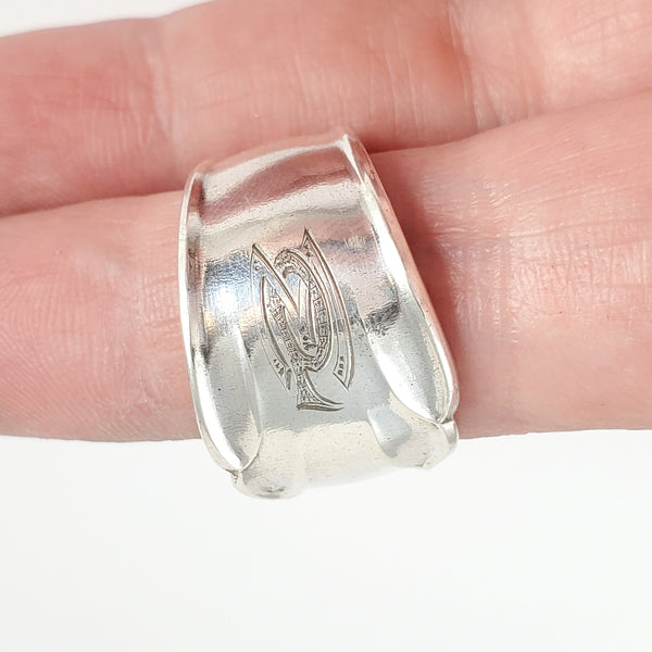Antique MP Monogram Spoon Ring by Midnight Jo