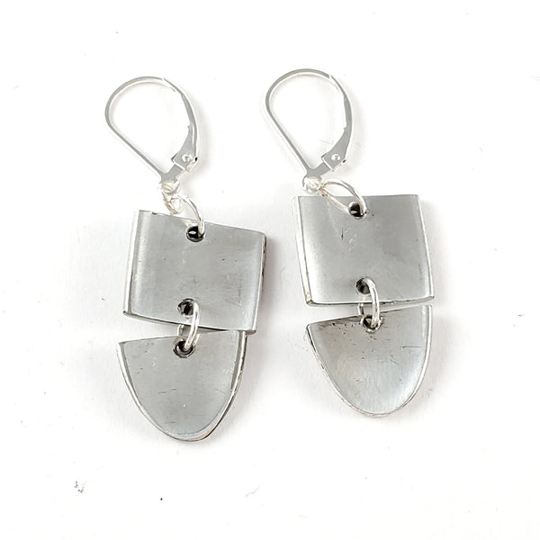 National Silver Narcissus Spoon Swing Earrings by Midnight Jo