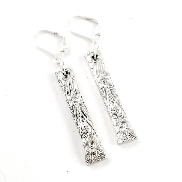 National Silver Narcissus Spoon Earrings by Midnight Jo