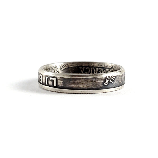 Silver 1997 Quarter Ring - Silver 25th Wedding Anniversary Gift by midnight jo