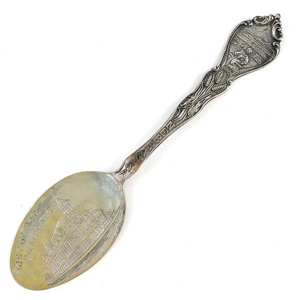 Antique Sterling Silver Nebraska Souvenir Spoon Ring by Midnight Jo