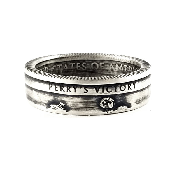 90% Silver Perry's Victory National Park Coin Ring by Midnight Jo