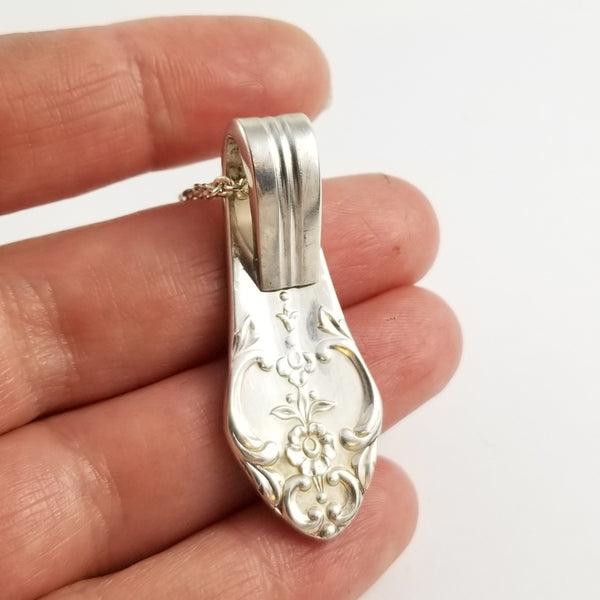 Rogers Oneida Plantation Silverplate Spoon Necklace by Midnight Jo