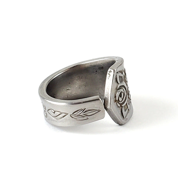 oxford hall Queen's Tapestry Stainless Steel Spoon Ring Midnight Jo