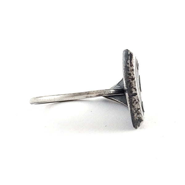 Silver Pizza Slice Coin Ring by Midnight Jo sterling fine shire post mint