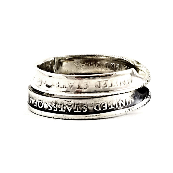 90% Silver State Quarter Twisted Coin Ring by midnight jo