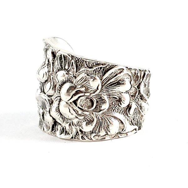 Kirk Stieff Rose Repousse Sterling Silver Spoon Ring by Midnight Jo flatware