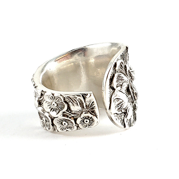 Kirk Stieff Rose Repousse Sterling Silver Spoon Ring by Midnight Jo flatware