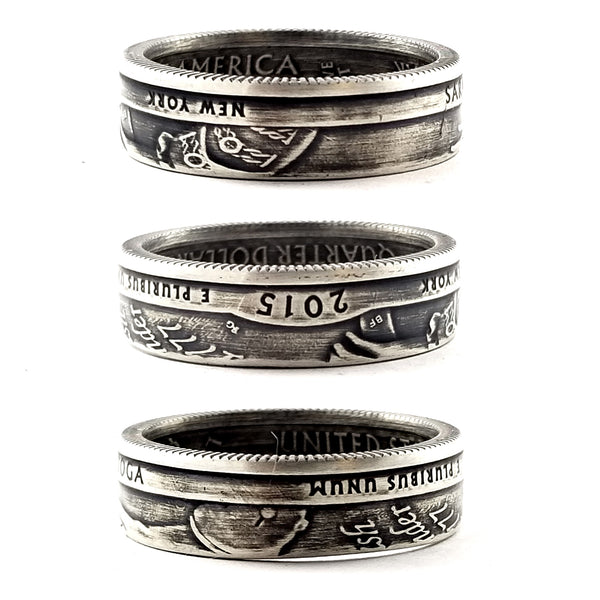 90% Silver Saratoga National Park quarter Coin Ring by Midnight Jo