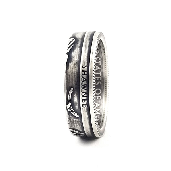 90% Silver Shawnee National Quarter Coin Ring by Midnight Jo