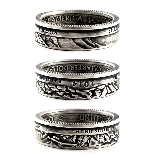 90% Silver Shenandoah National Park coin Ring by midnight jo