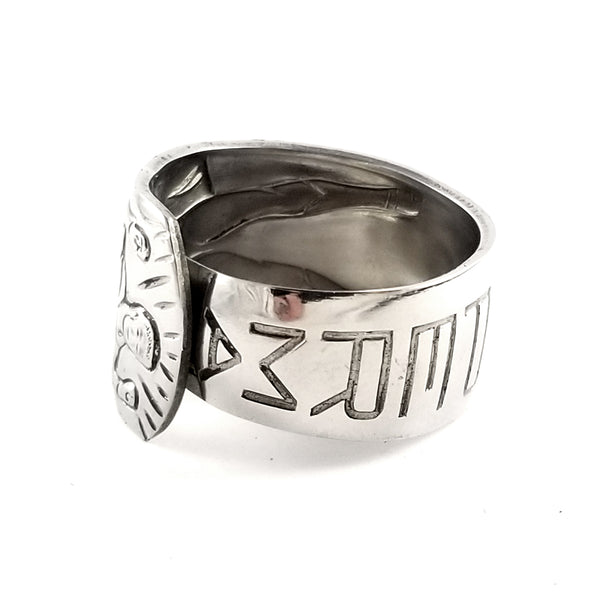 Vintage Imperial Superman Stainless Steel Spoon Ring by Midnight Jo