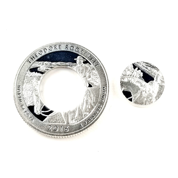silver theodore roosevelt quarter