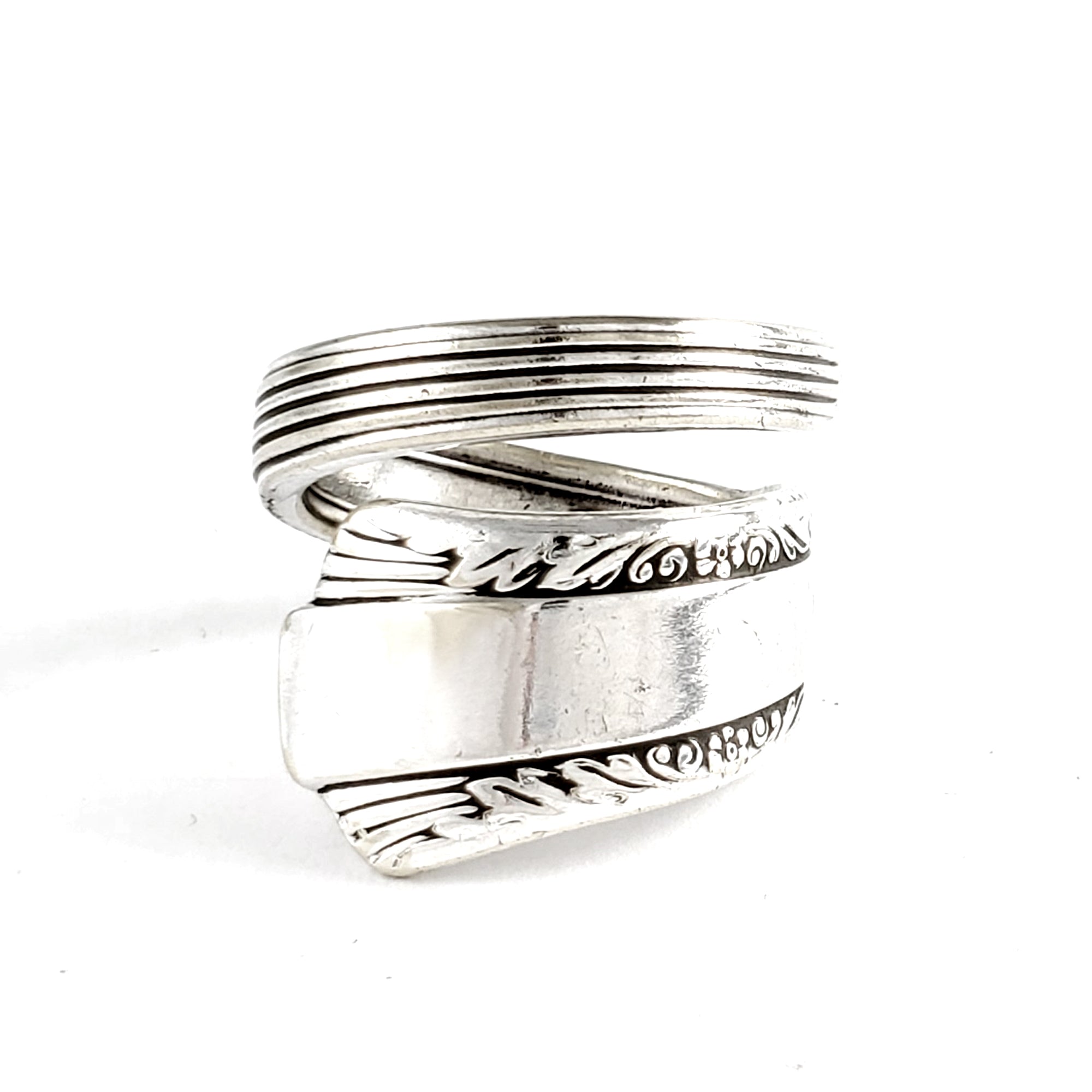 WM Rogers Silverplate Treasure Wrap Around Spoon Ring by Midnight Jo