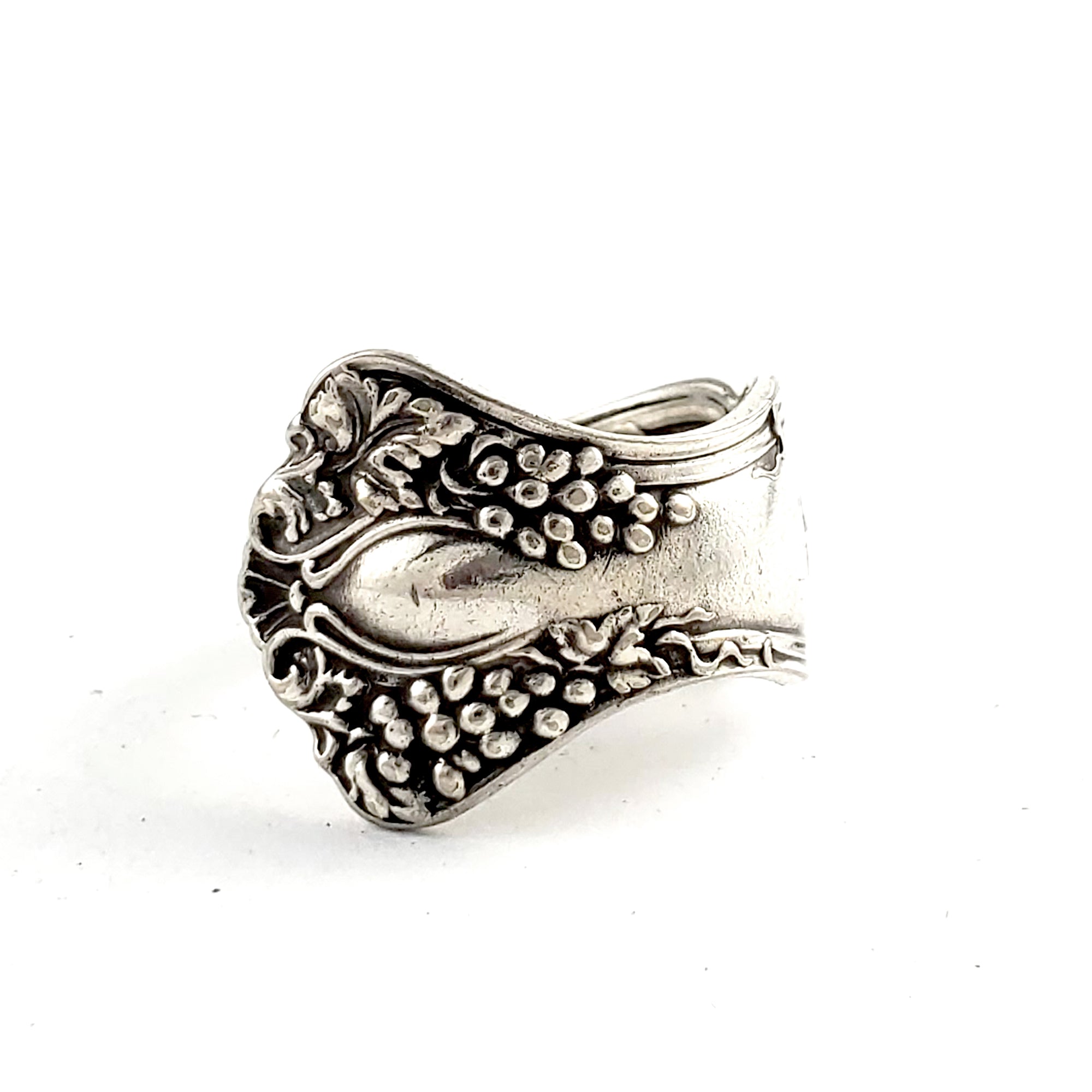 1904 Rogers Vintage Grape Triumph Spoon Ring by Midnight Jo