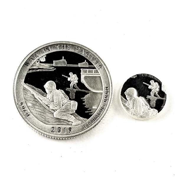 Silver War in the Pacific National Park Quarter  by midnight jo