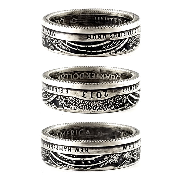 90% Silver White Mountain National Park Quarter Ring by midnight jo