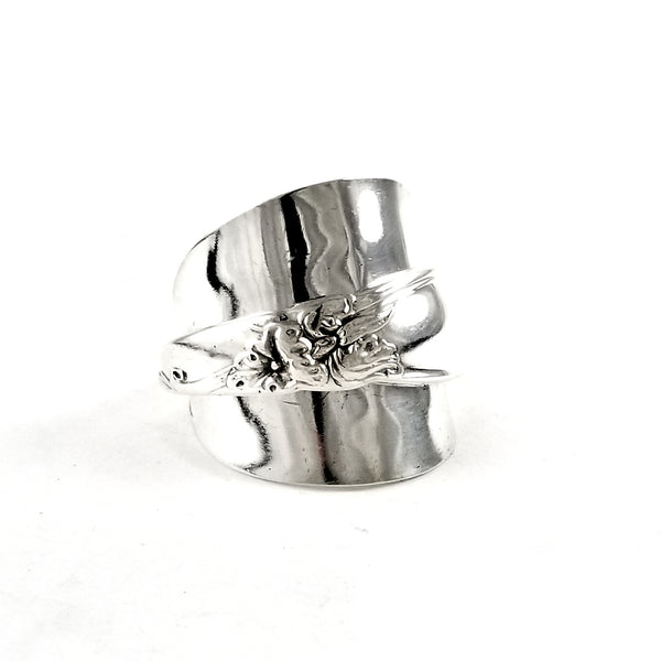 Oneida White Orchid Demitasse Spoon Ring by Midnight Jo
