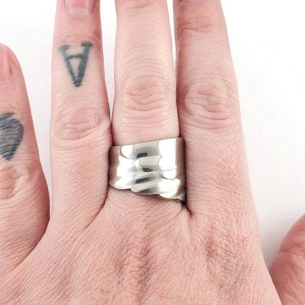 Winged Stainless Steel Spoon Ring by Midnight Jo angel bird wing