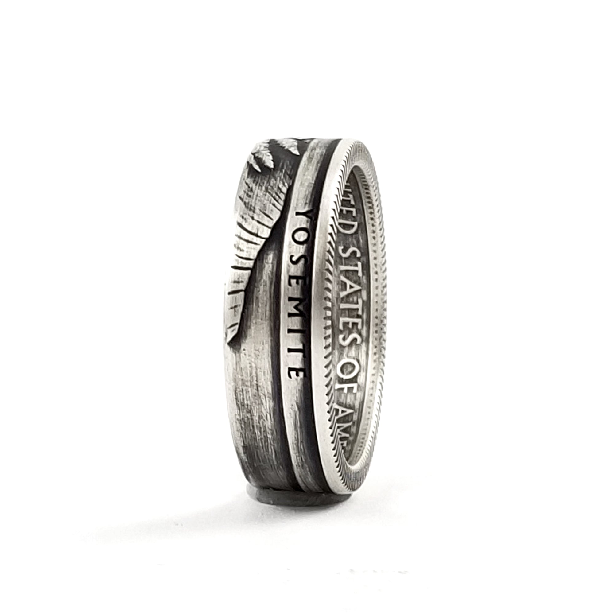 90% Silver Yosemite National Park Quarter Ring by Midnight Jo